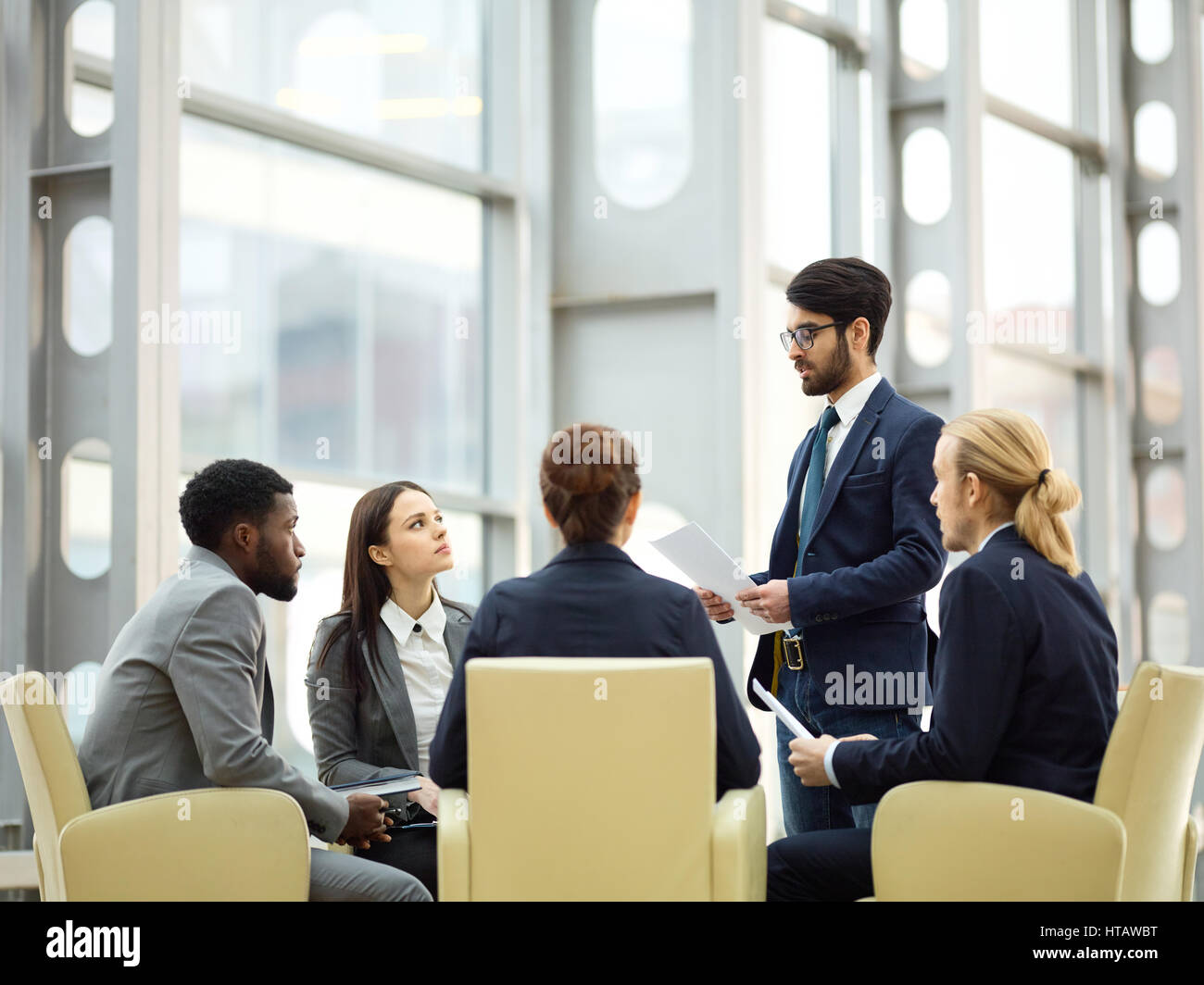 Confident employee hi-res stock photography and images - Alamy