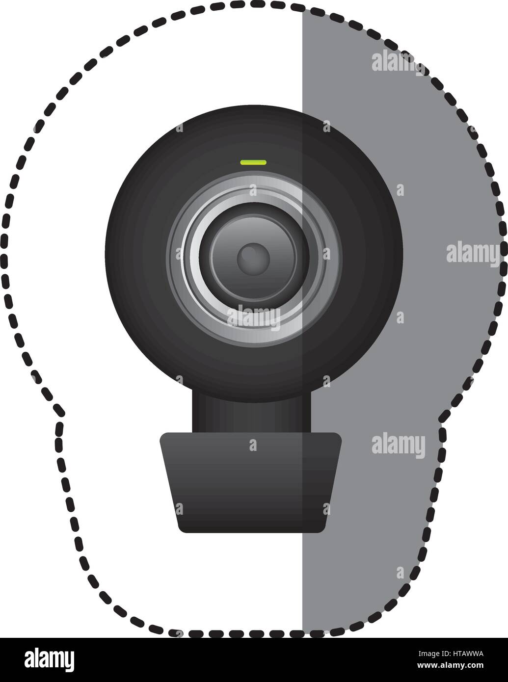 black computer camera icon, vector illustraction design Stock Vector ...