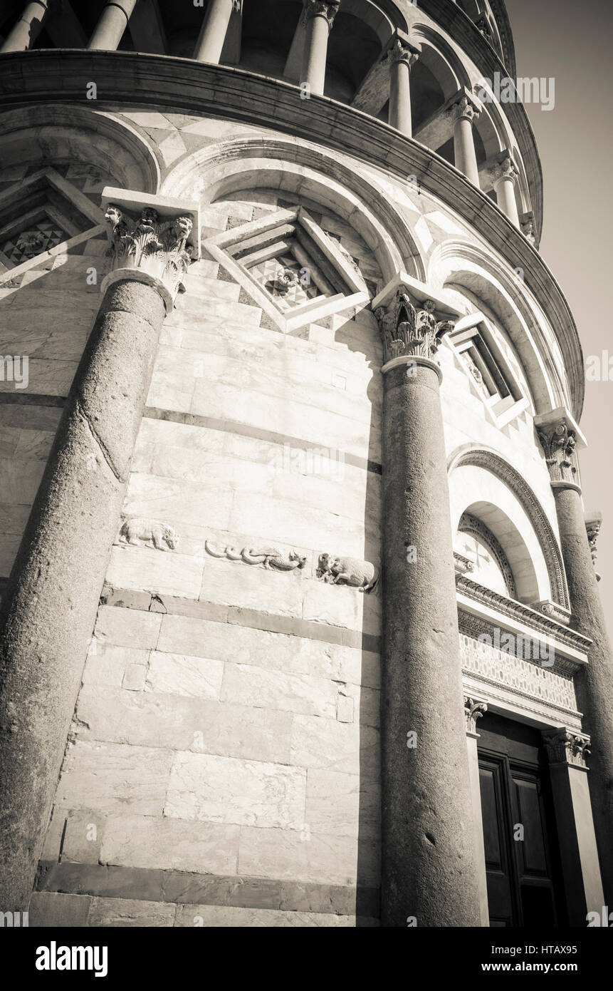 Entrance to the Leaning Tower, Pisa, Tuscany, Italy Stock Photo Alamy