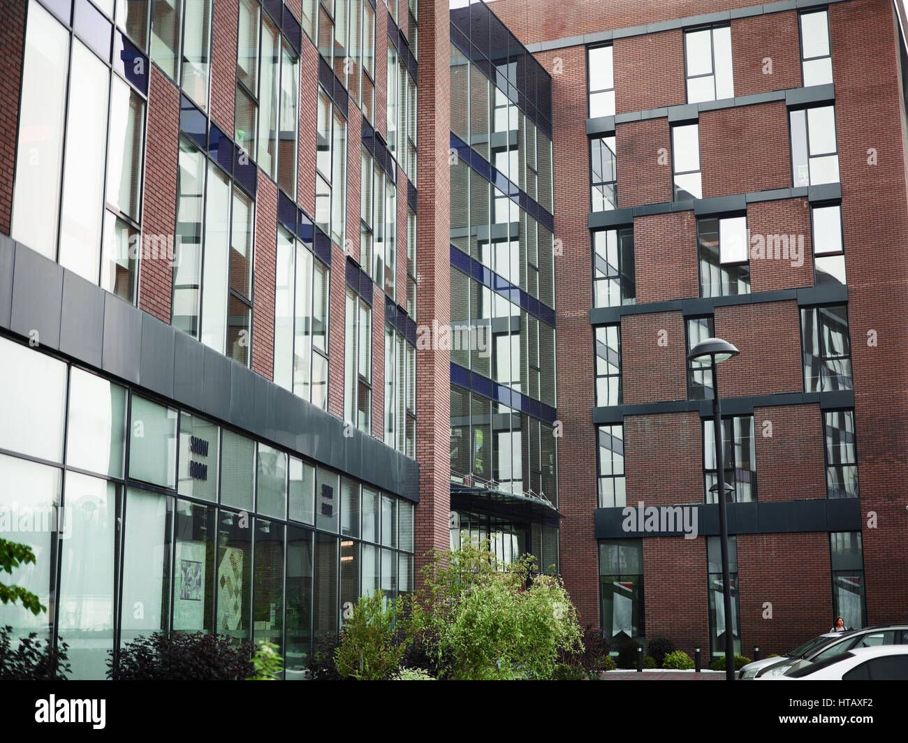 Part of modern office building exterior Stock Photo - Alamy