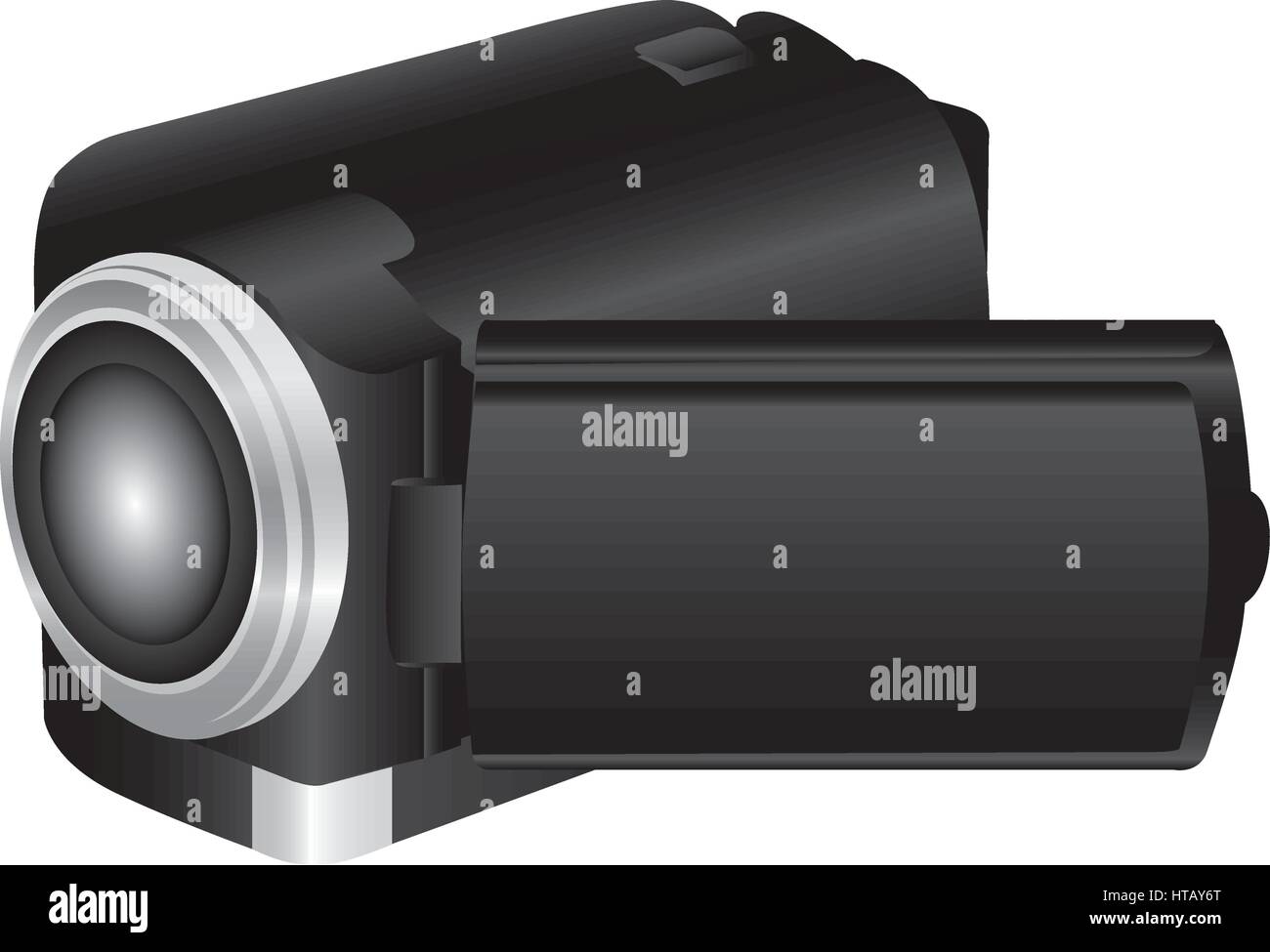 black camcorder icon image, vector illustraction design Stock Vector ...