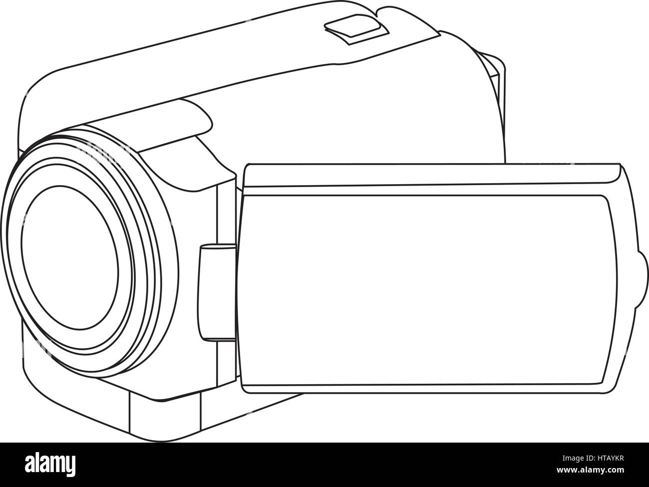 figure camcorder icon image, vector illustraction design Stock Vector