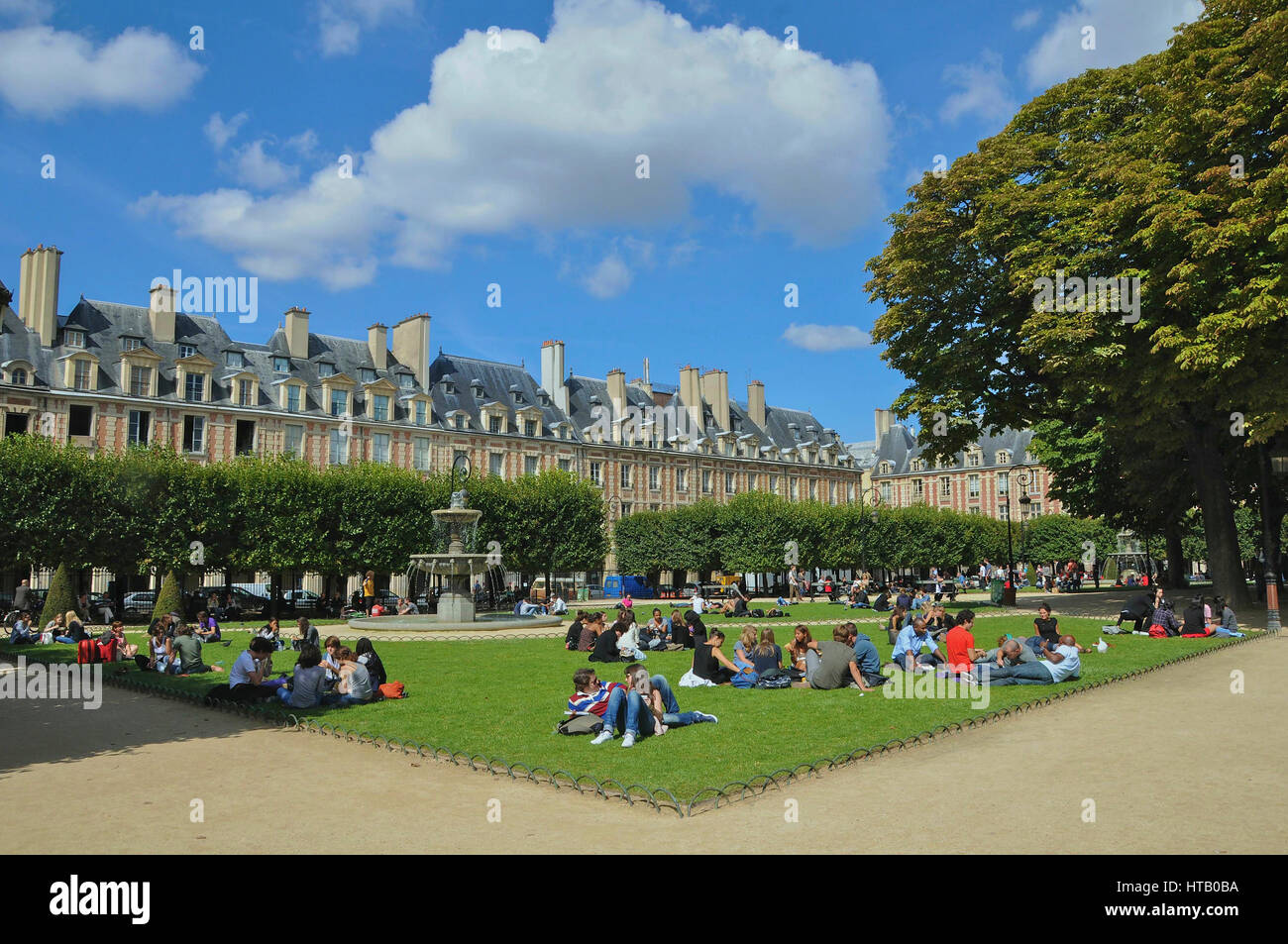 Paris France gardens Stock Photo