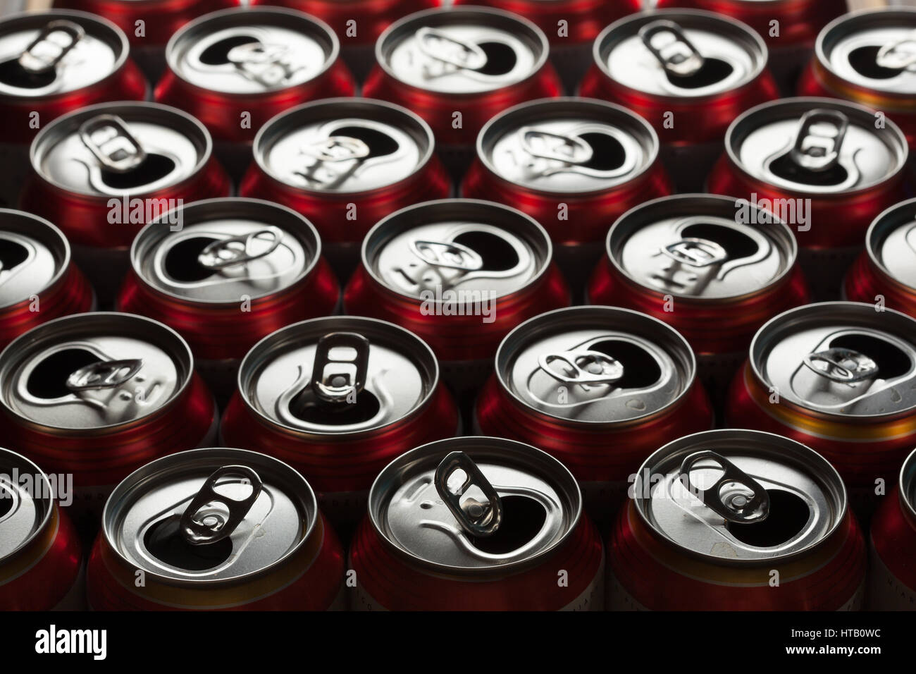 Empty beer cans. Shallow depth of field Stock Photo Alamy