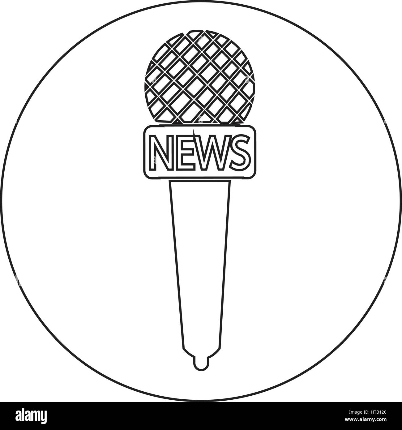 news microphone icon illustration design Stock Vector Image & Art Alamy