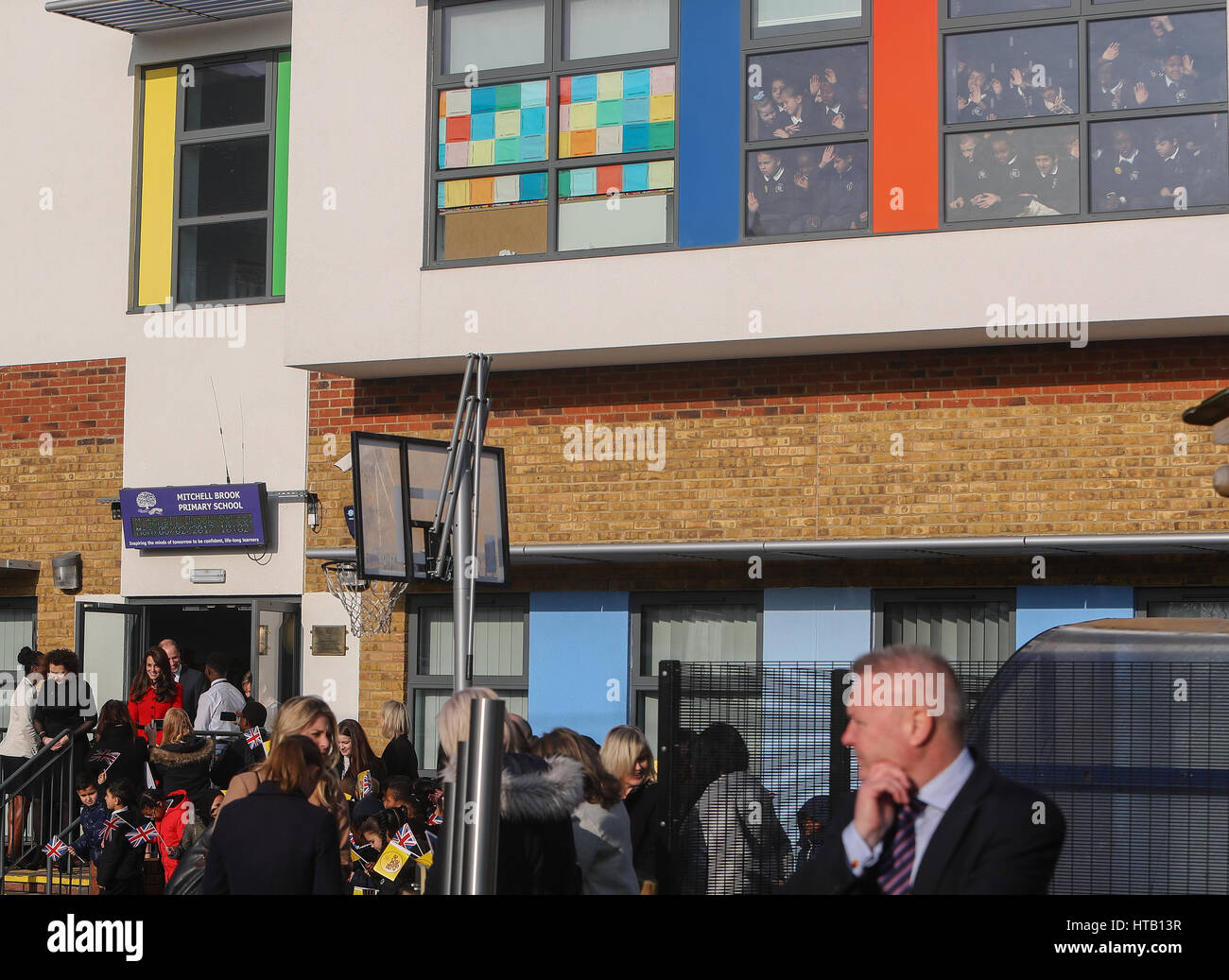 The Duchess of Cambridge, Patron of Place2Be, accompanied by The Duke ...