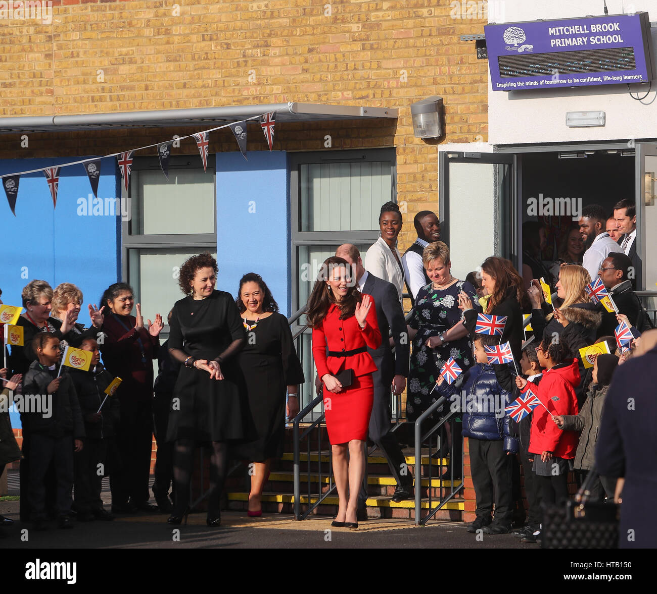 The Duchess of Cambridge, Patron of Place2Be, accompanied by The Duke ...