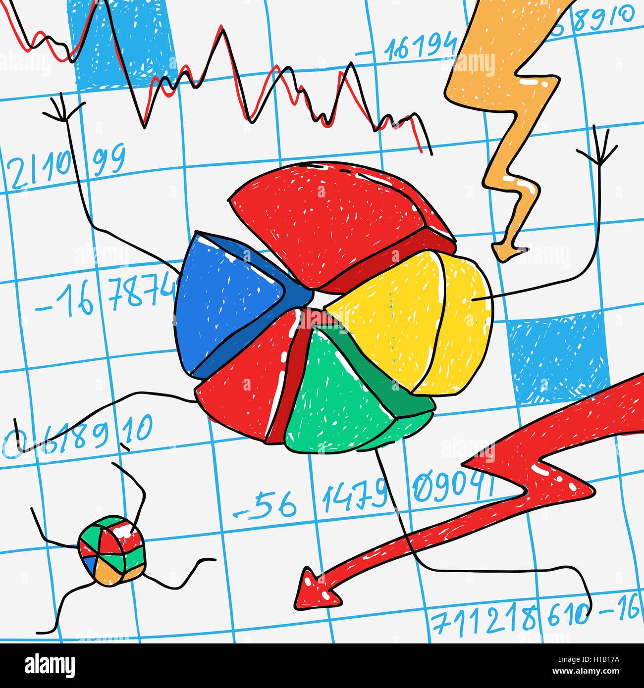 Vector Cartoon Financial Crisis Stock Vector Image & Art - Alamy