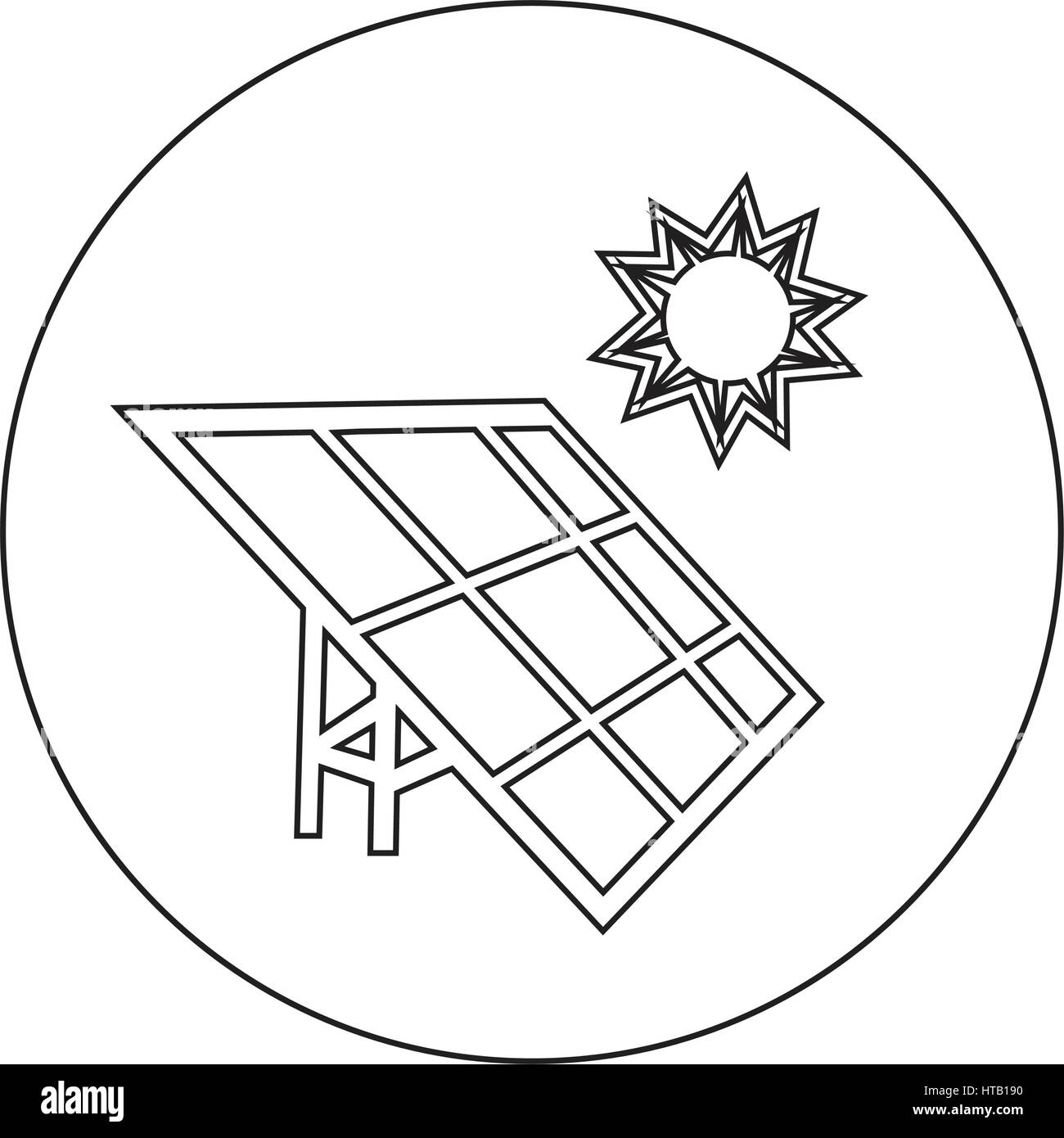 Solar energy panel icon illustration design Stock Vector Image & Art ...