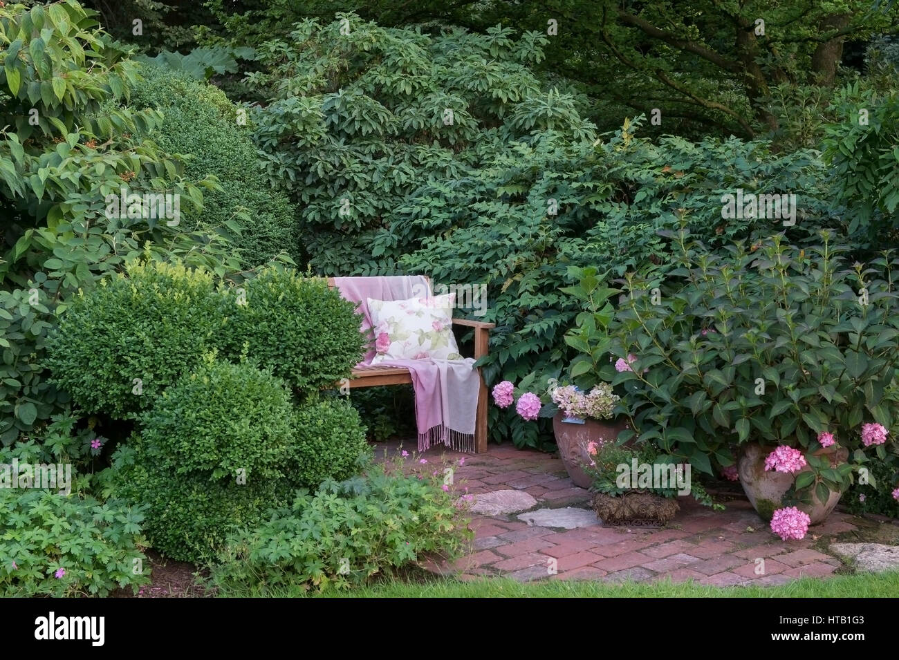 Garden , Garten der Familie Osterloh, Visbek Stock Photo Alamy