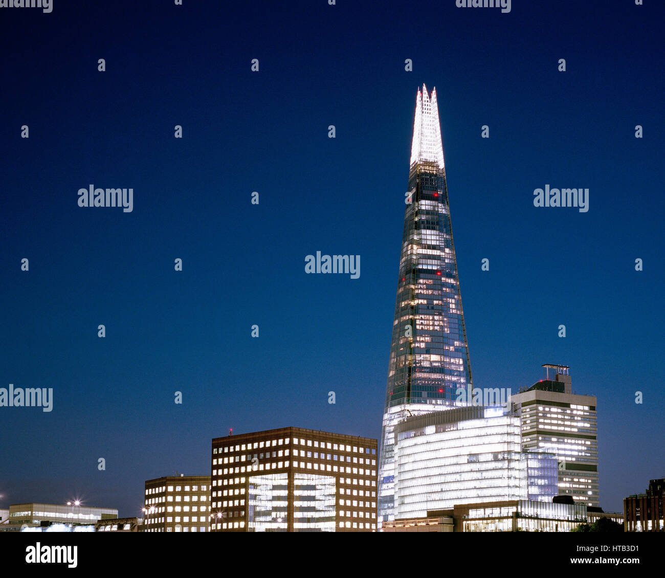 The Shard and the city skyline of Southwark, London, UK Stock Photo