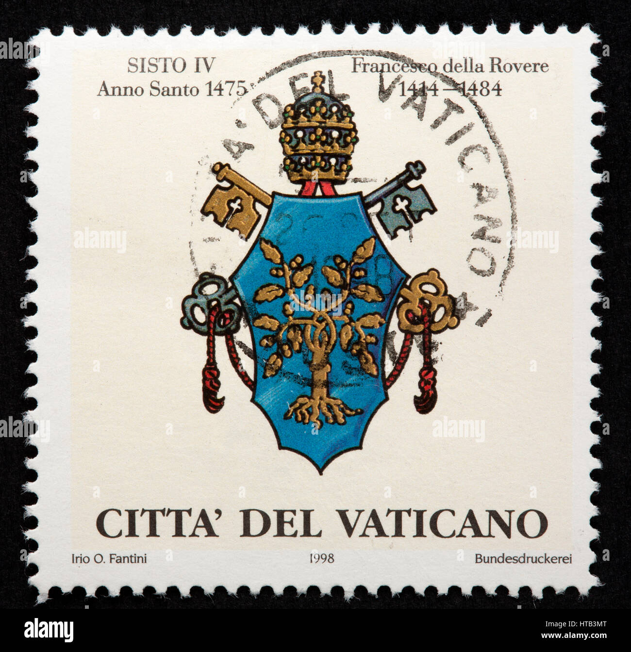 Vatican postage stamp Stock Photo Alamy