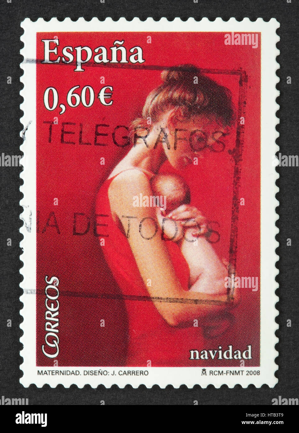 Spanish postage stamp Stock Photo Alamy