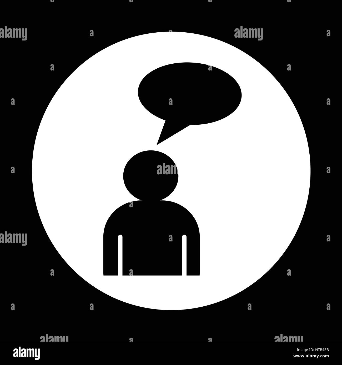 people talk icon illustration design Stock Vector Image & Art - Alamy