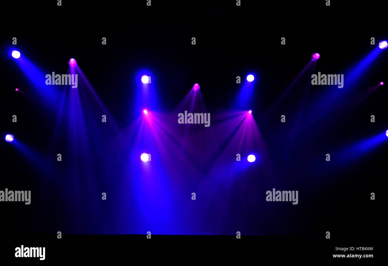 Stage lights during a live concert Stock Photo - Alamy