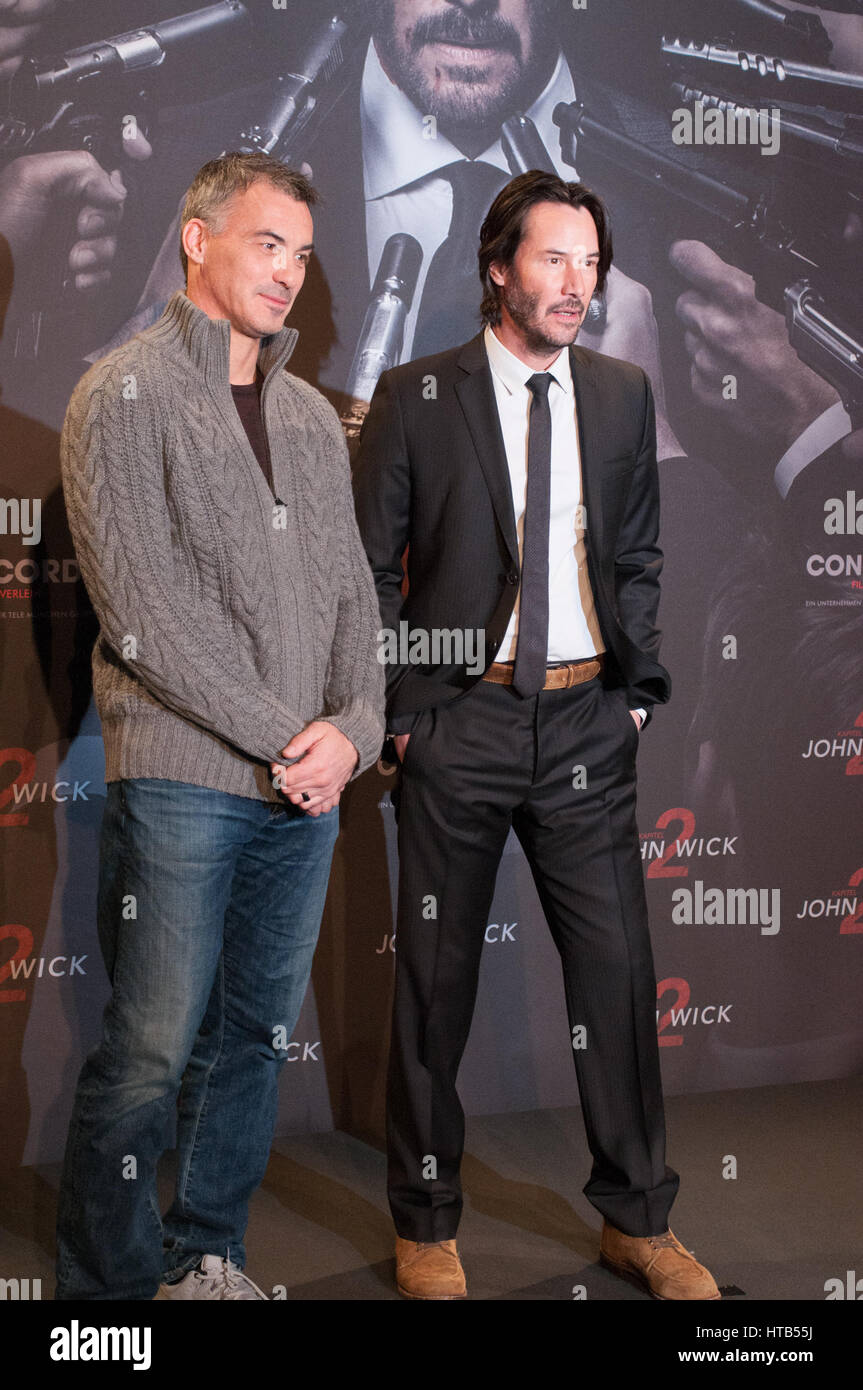 Keanu Reeves and Chad Stahelski promoting their new movie John Wick Chapter 2 at Hotel de Rome in Berlin  Featuring: Chad Stahelski, Keanu Reeves Where: Berlin, Germany When: 06 Feb 2017 Stock Photo