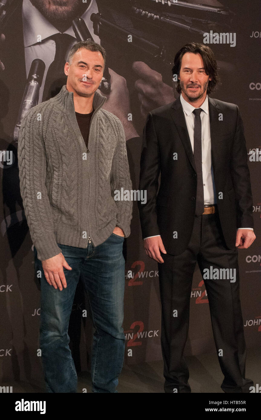 Keanu Reeves and Chad Stahelski promoting their new movie John Wick Chapter 2 at Hotel de Rome in Berlin  Featuring: Keanu Reeves, Chad Stahelski Where: Berlin, Germany When: 06 Feb 2017 Stock Photo