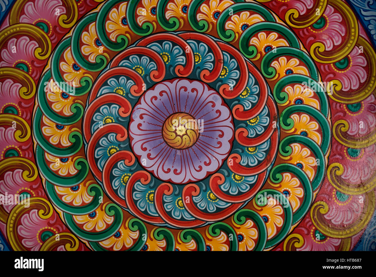Ceiling flower sales design painting