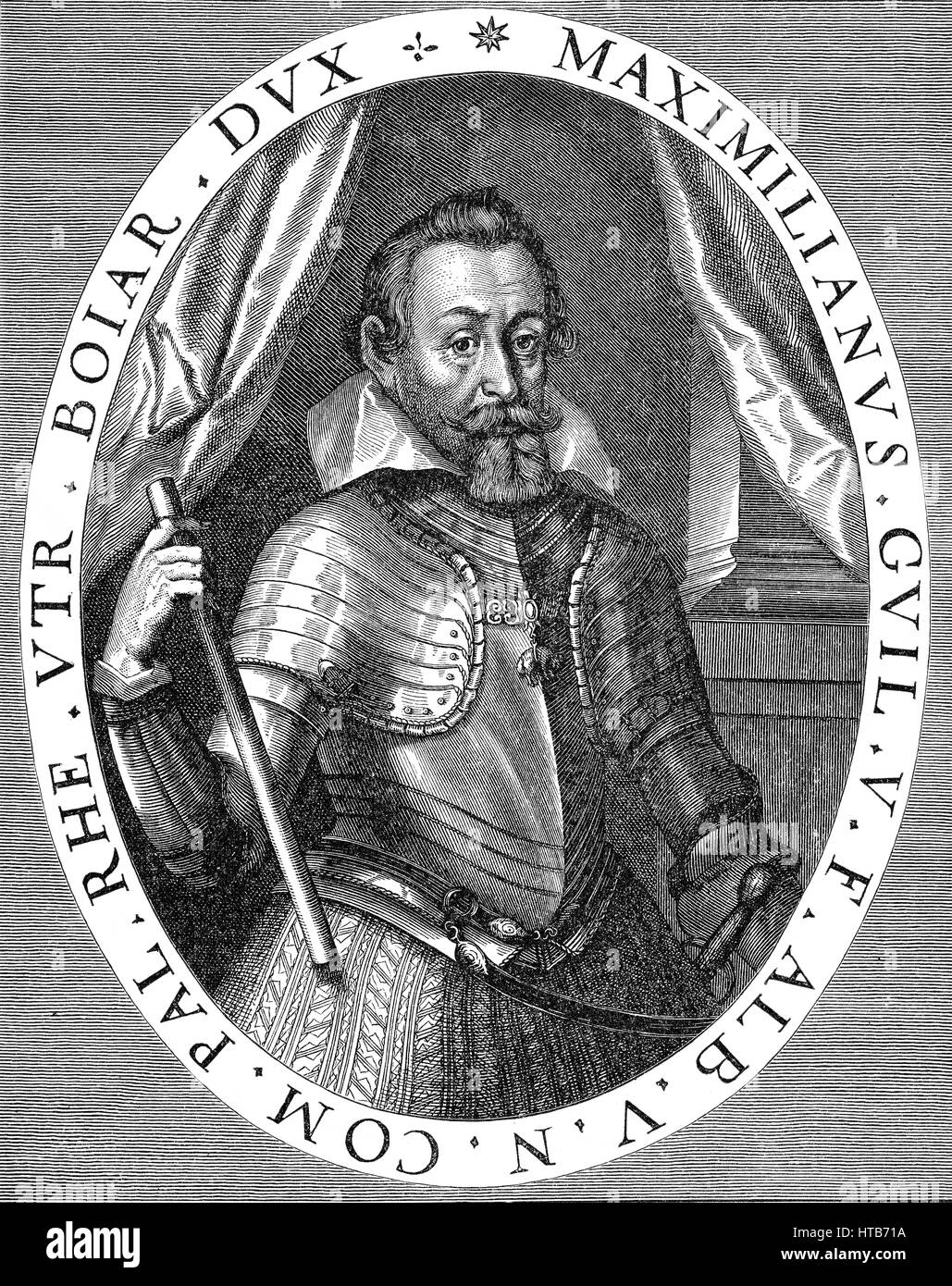 Maximilian I, 1573 - 1651, Duke of Bavaria and Elector of the Holy Roman Empire Stock Photo