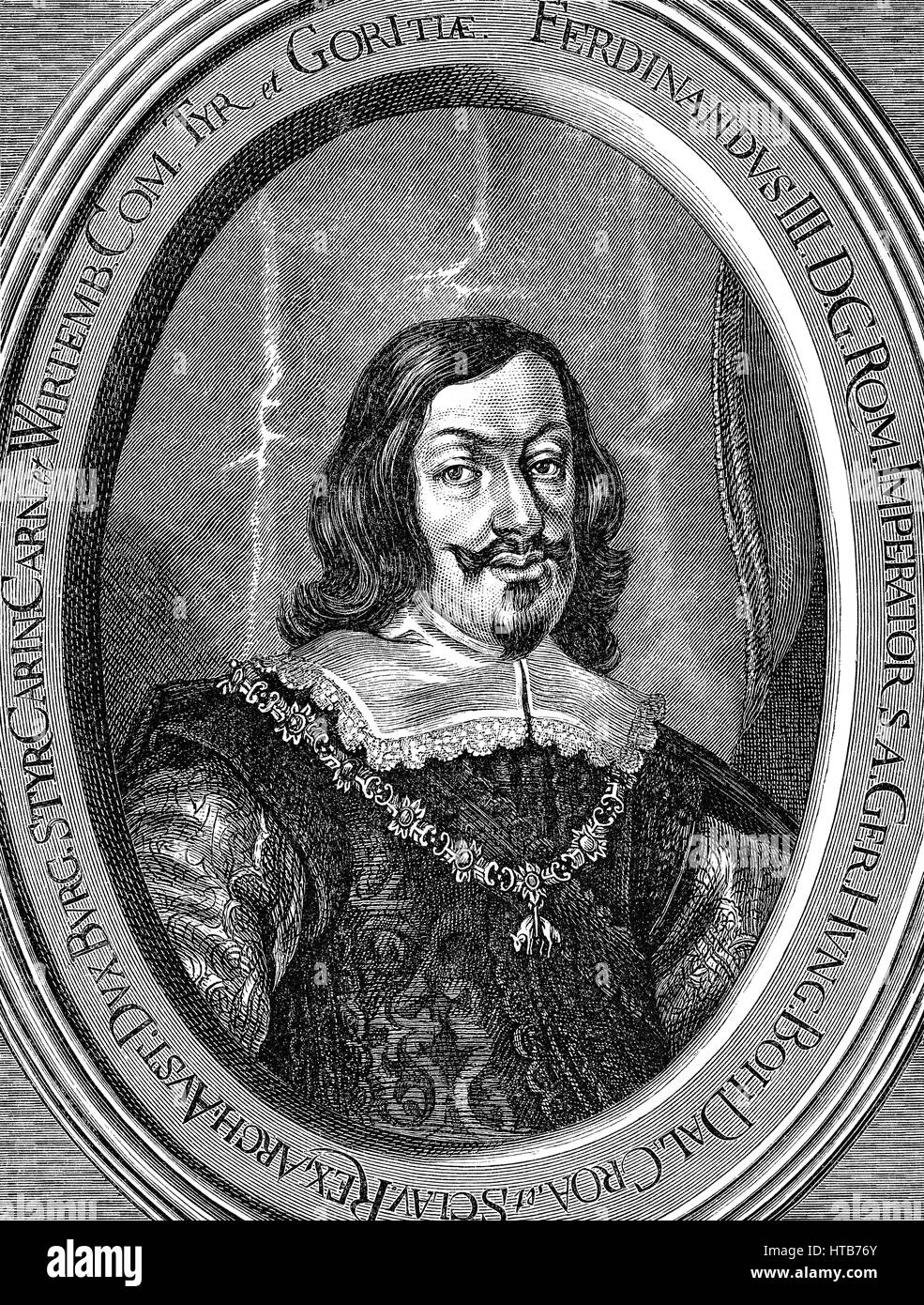 Ferdinand III, 1608 - 1657, Holy Roman Emperor Stock Photo