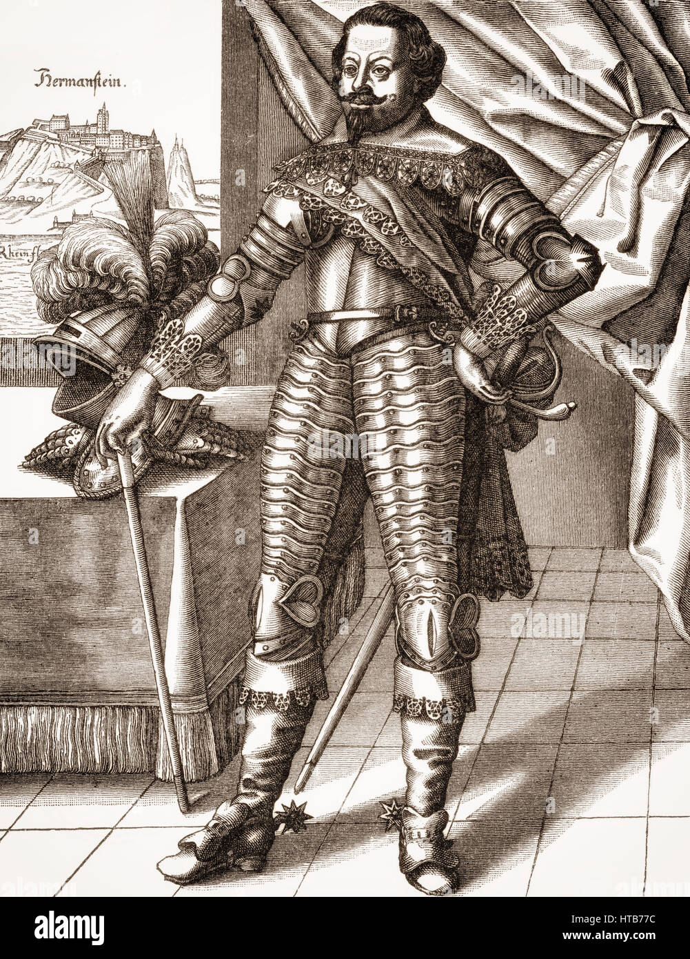 Count Johann von Werth, Jan von Werth or Jean de Werth, 1591-1652, Jan von Werth, a German general of cavalry in the Thirty Years' War Stock Photo