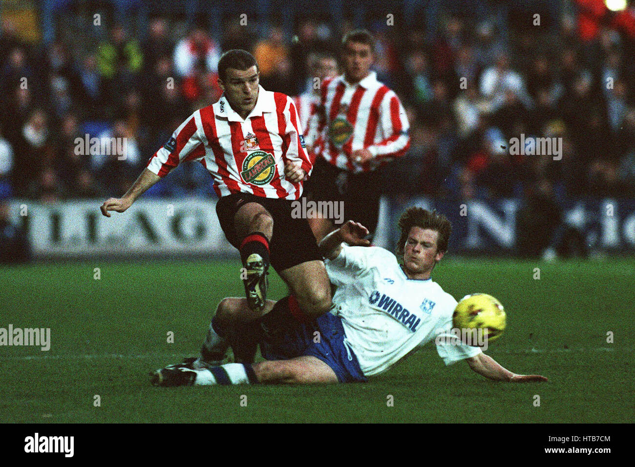 ALEX RAE & ALAN MAHON TRANMERE V SUNDERLAND 04 January 1999 Stock Photo