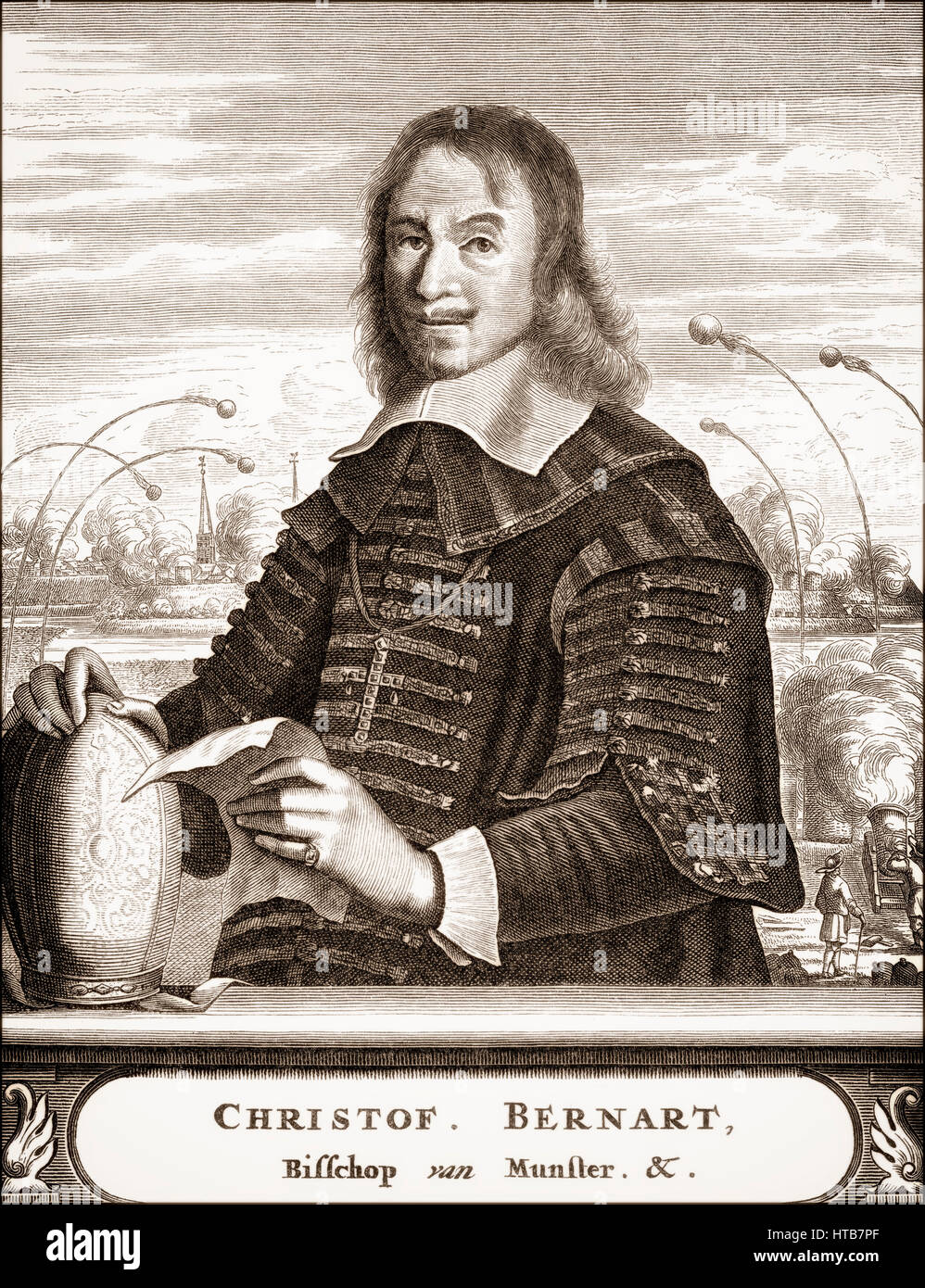 Christoph Bernhard Freiherr von Galen, 1606-1678, Prince-bishop of Münster Stock Photo