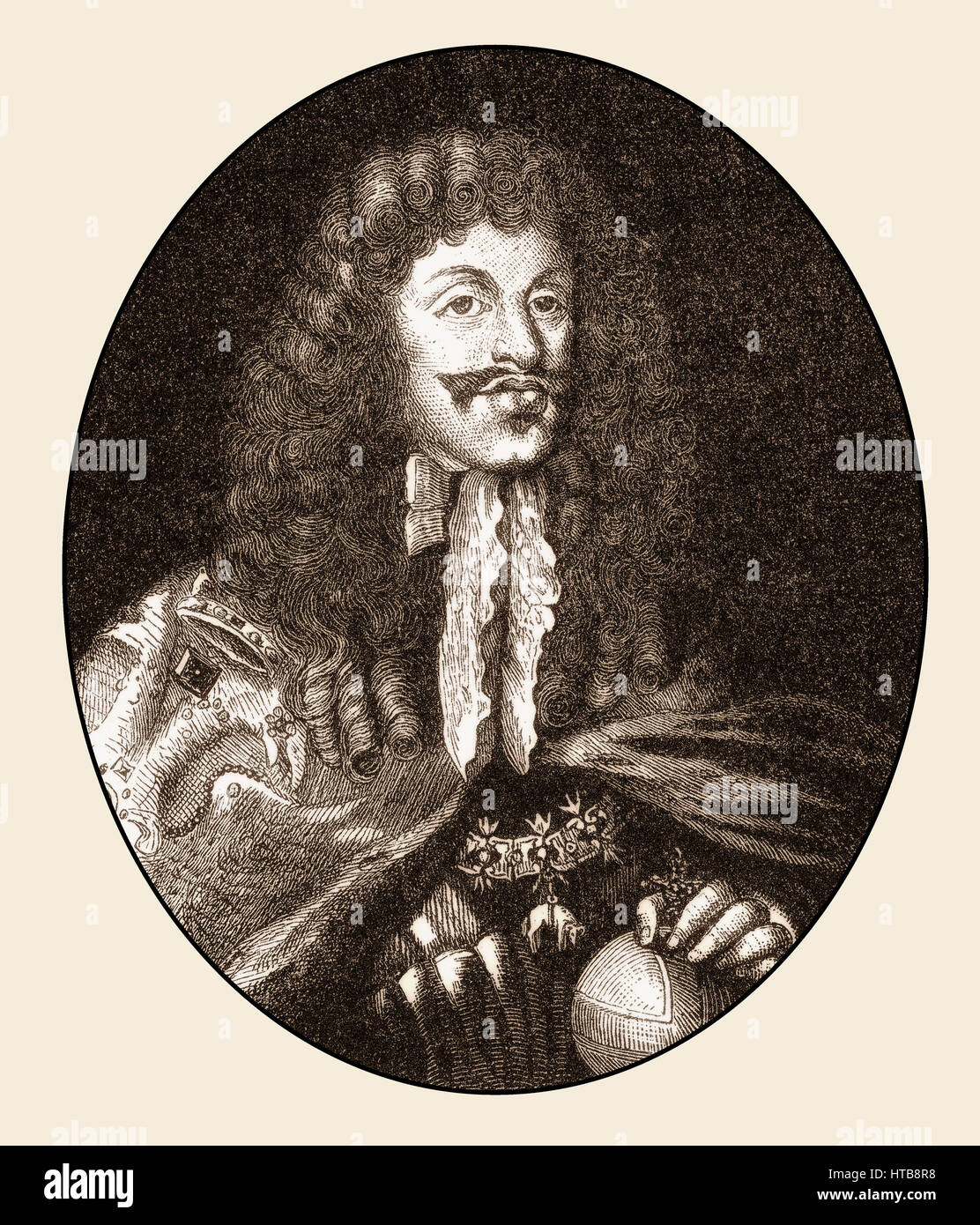 Leopold I, Leopold Ignaz Joseph Balthasar Felician; 1640-1705, Holy Roman Emperor, King of Hungary, Croatia and Bohemia Stock Photo