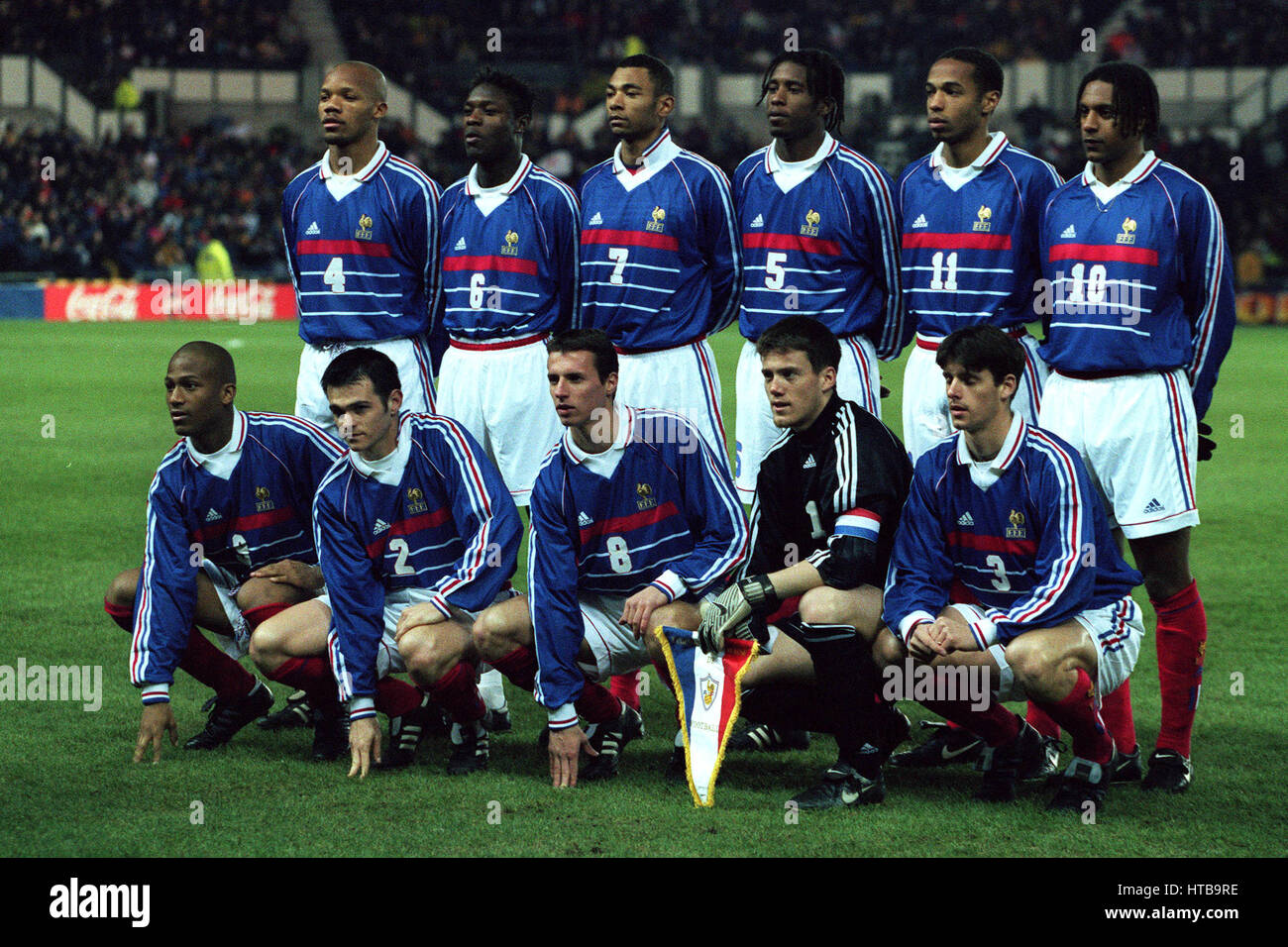 FRANCE UNDER 21 ENGLAND U21 V FRANCE U21 09 February 1999 Stock Photo