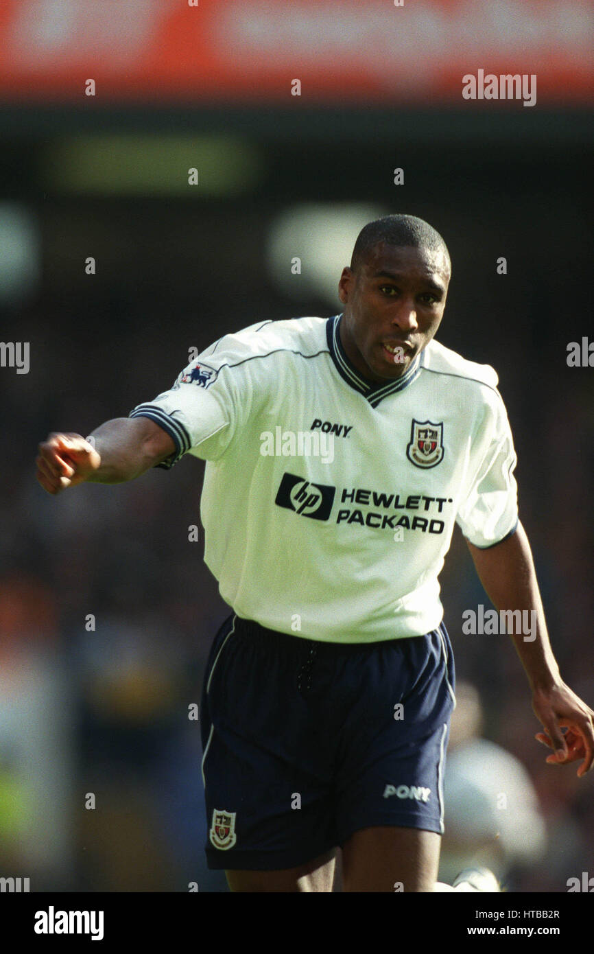 SOL CAMPBELL TOTTENHAM HOTSPUR FC 13 March 1999 Stock Photo