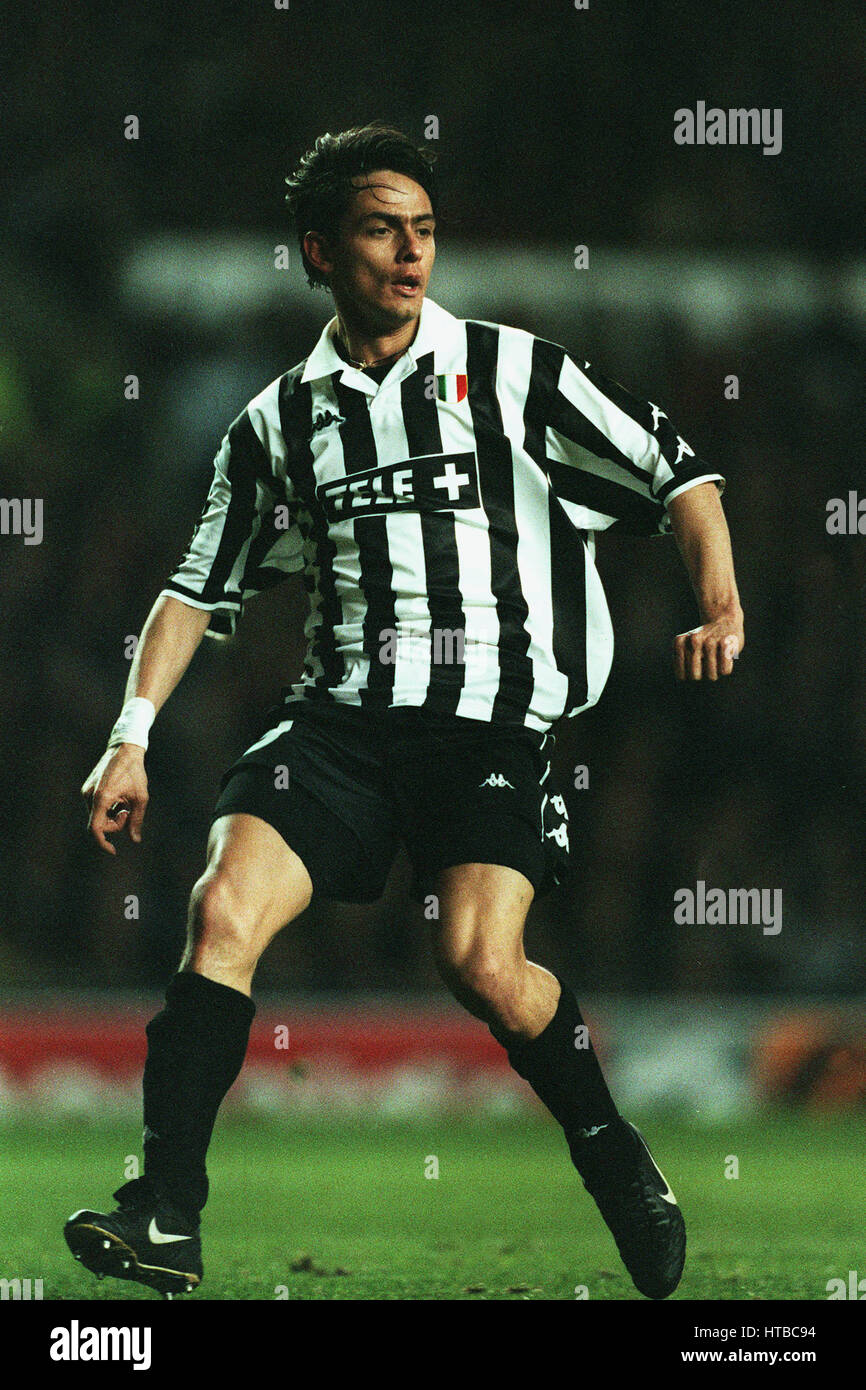 FILIPPO INZAGHI JUVENTUS 07 April 1999 Stock Photo