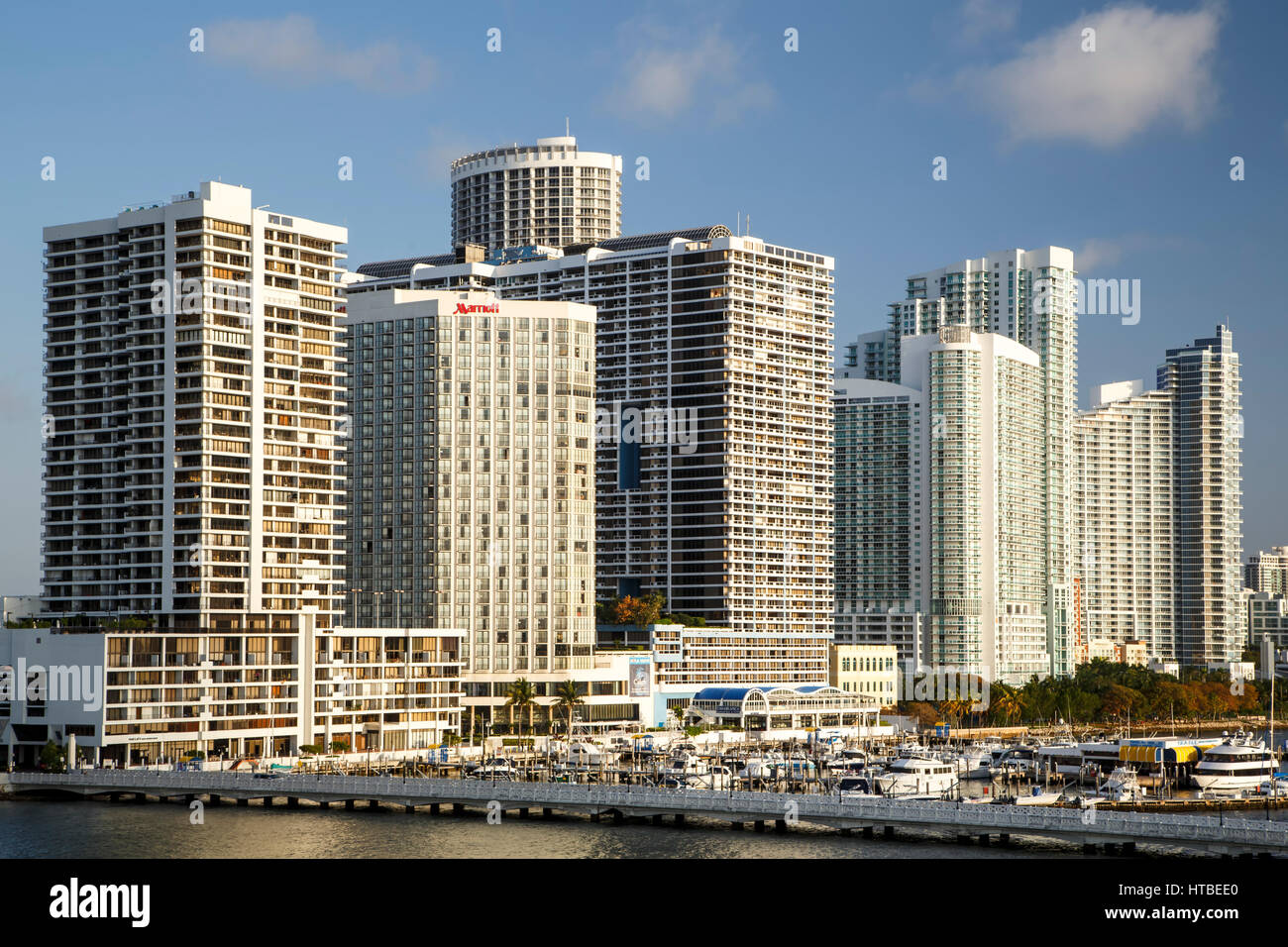 Skyscrapers on Biscayne Blvd., Miami, Florida USA Stock Photo Alamy