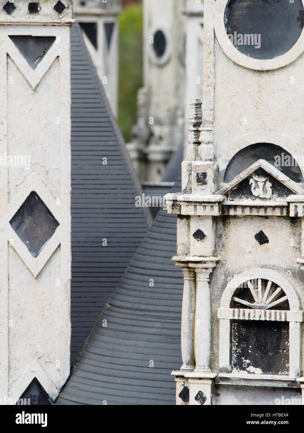 Detail of a model manor house in Amboise, France Stock Photo Alamy
