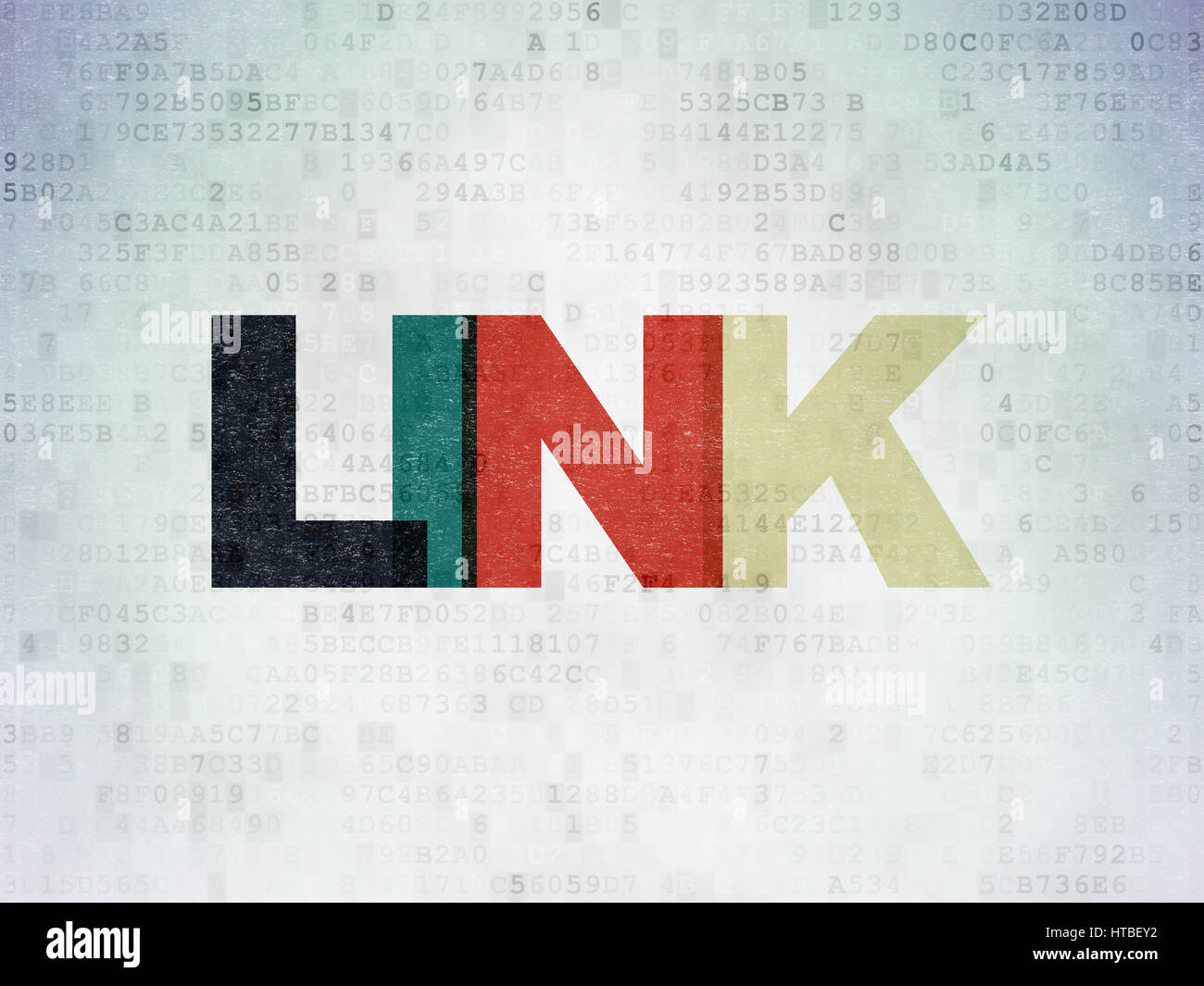 Web development concept: Link on Digital Data Paper background Stock ...