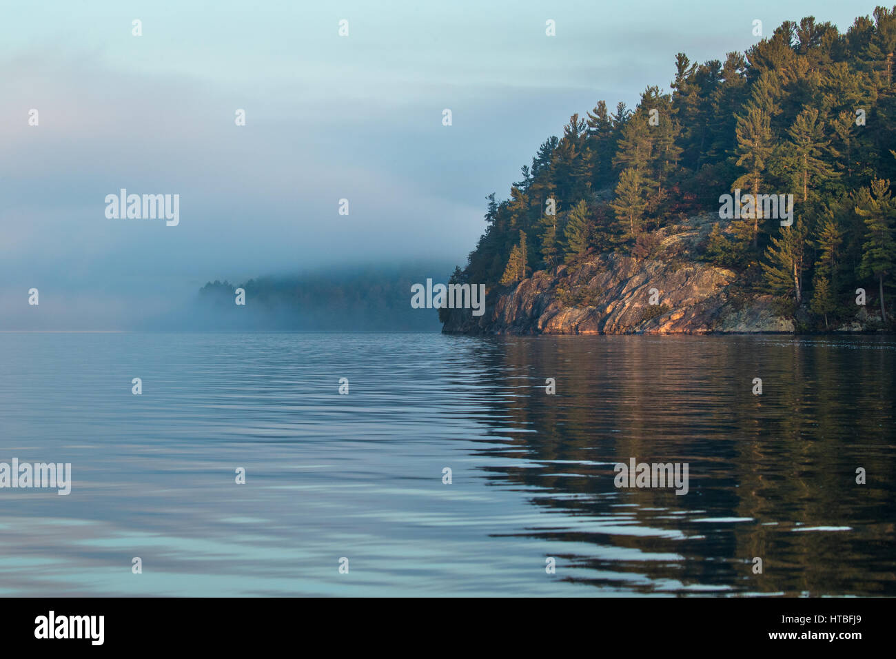 Charlton Lake at dawn, Ontario, Canada Stock Photo
