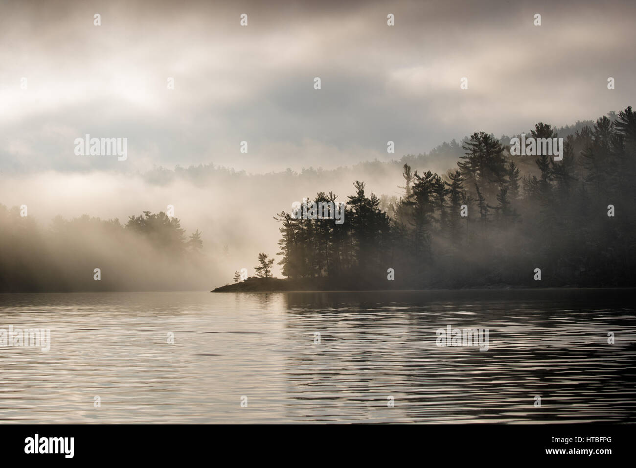 Charlton Lake at dawn, Ontario, Canada Stock Photo Alamy