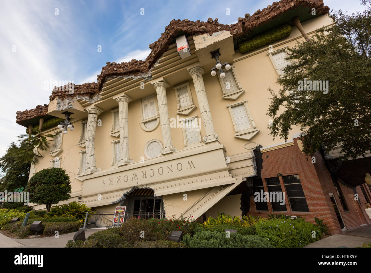 Wonderworks amusement theme park in Orlando, Florida. Stock Photo