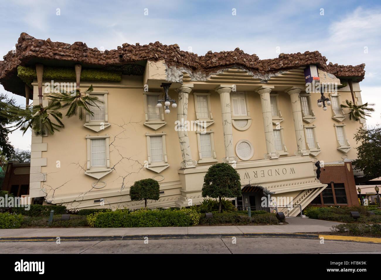 Wonderworks amusement theme park in Orlando, Florida. Stock Photo