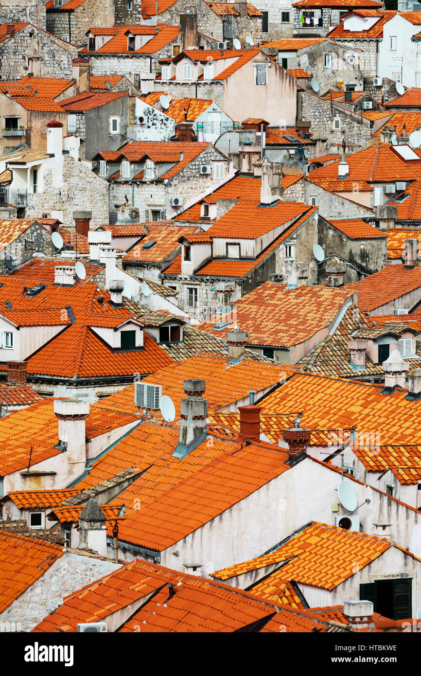 View of rooftops; Dubrovnik, Croatia Stock Photo - Alamy