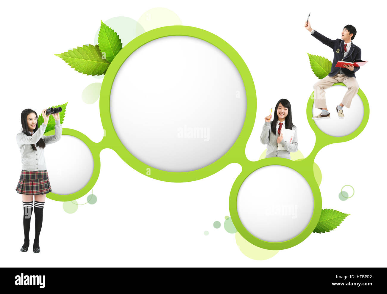 Illustration green board school hi-res stock photography and images - Alamy