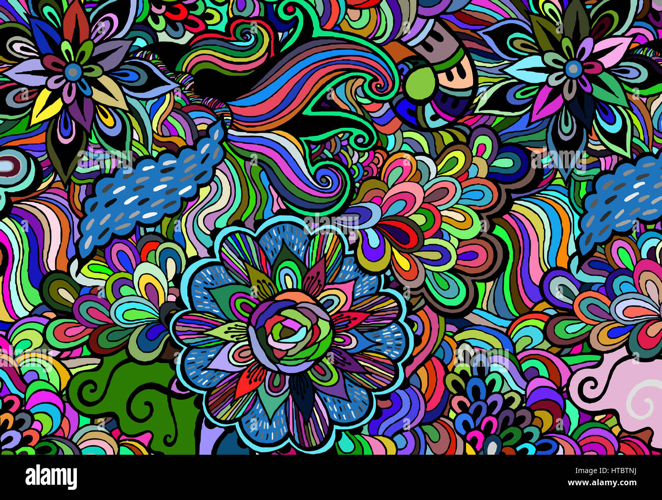 Abstract spring background from flowers.Vector Stock Photo - Alamy
