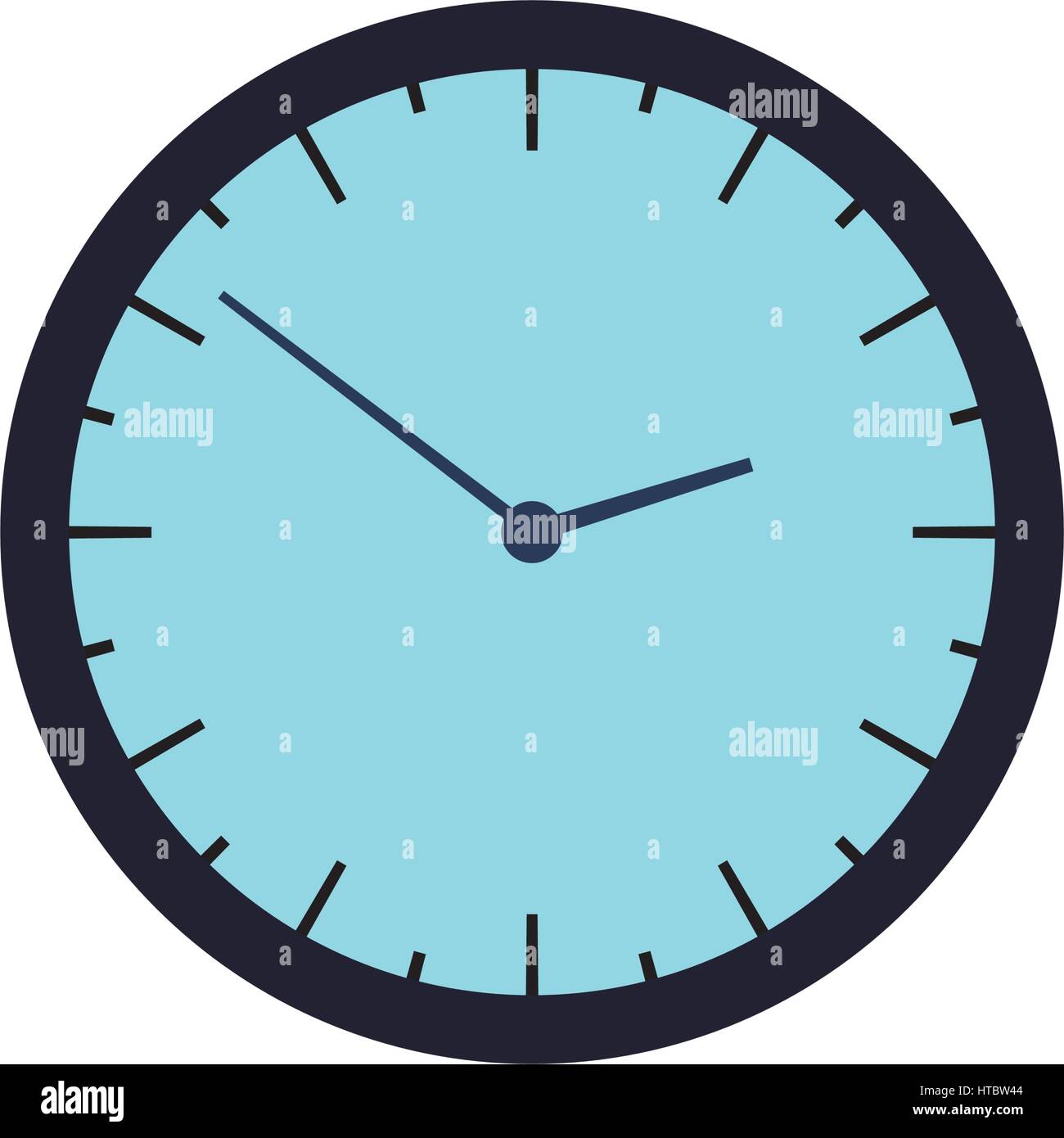 Wall clock isolated Stock Vector Image & Art - Alamy