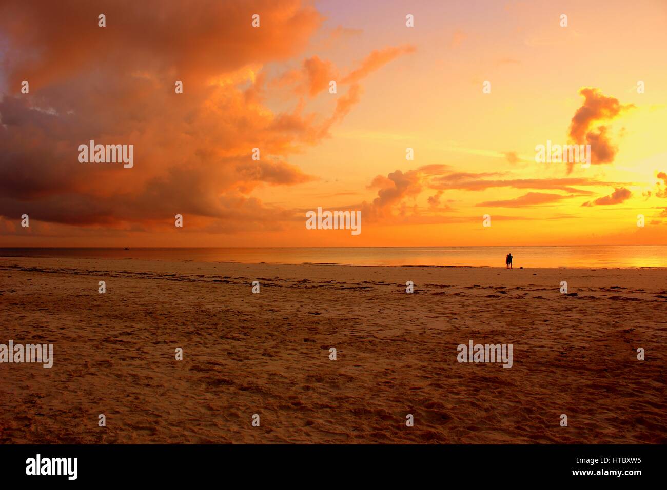 Diani Beach, Kenya at sunrise Stock Photo