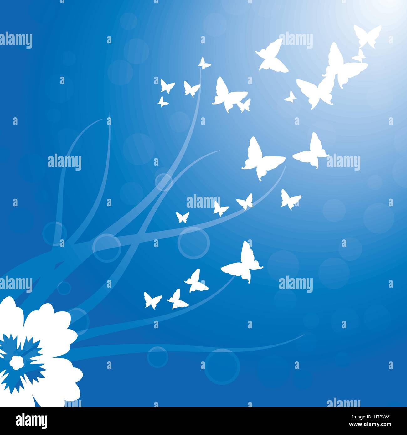 Beautiful spring sky white Stock Vector Images - Alamy