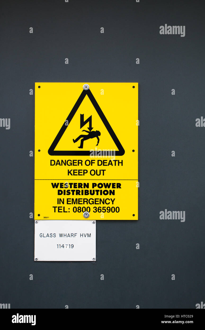 Danger keep out sign door hi-res stock photography and images - Alamy