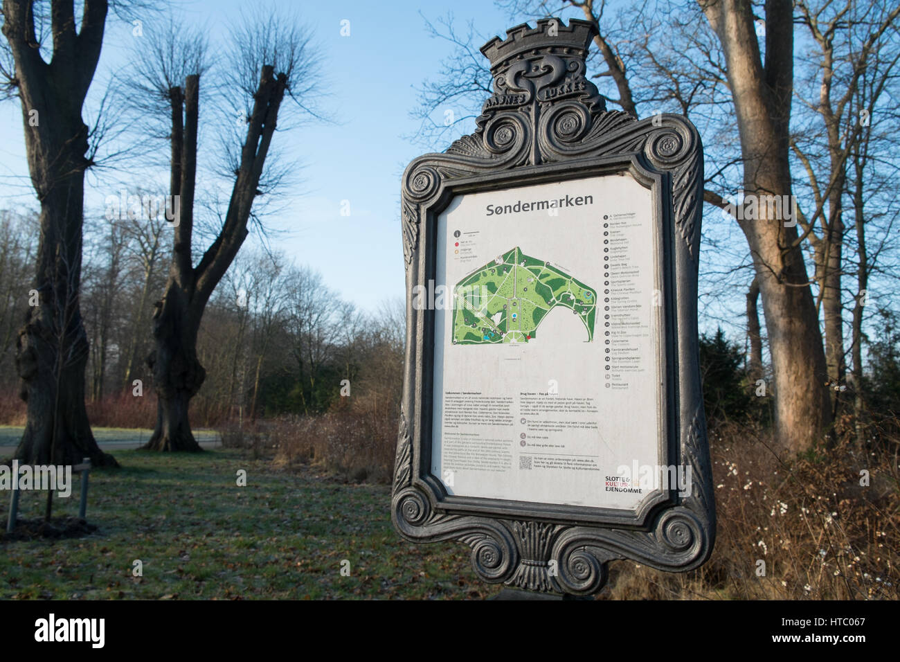 Søndermarken park, Frederiksberg, Copengahen, Denmark Stock Photo