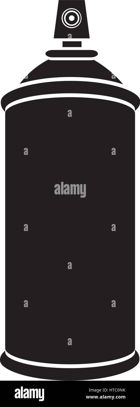 silhouette aerosol spray bottle can icon Stock Vector Image & Art - Alamy