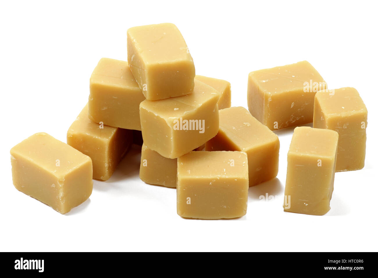 fudge isolated on white background Stock Photo