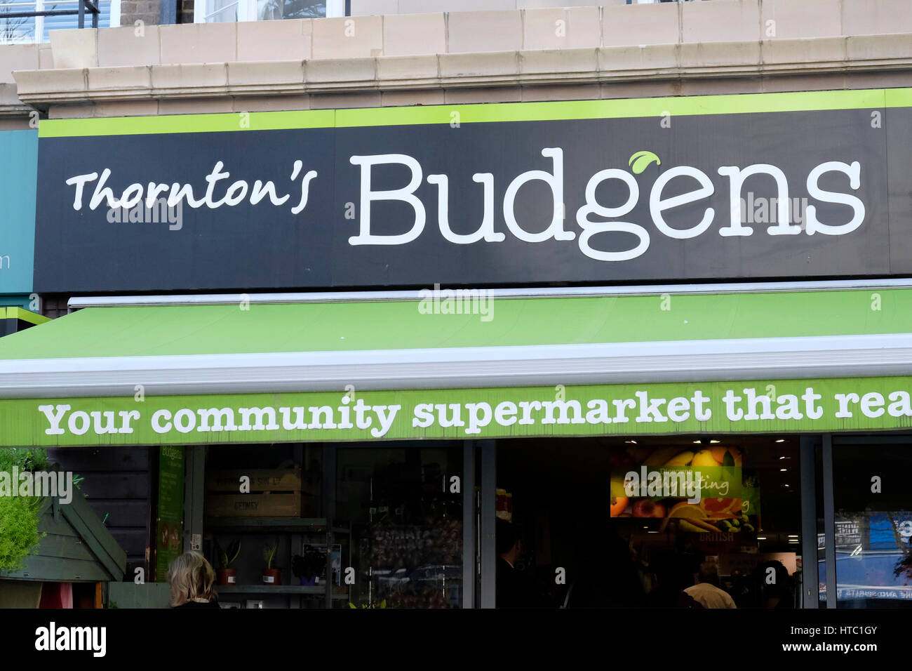A general view of Budgens food store in Belsize Park, Londom Stock Photo