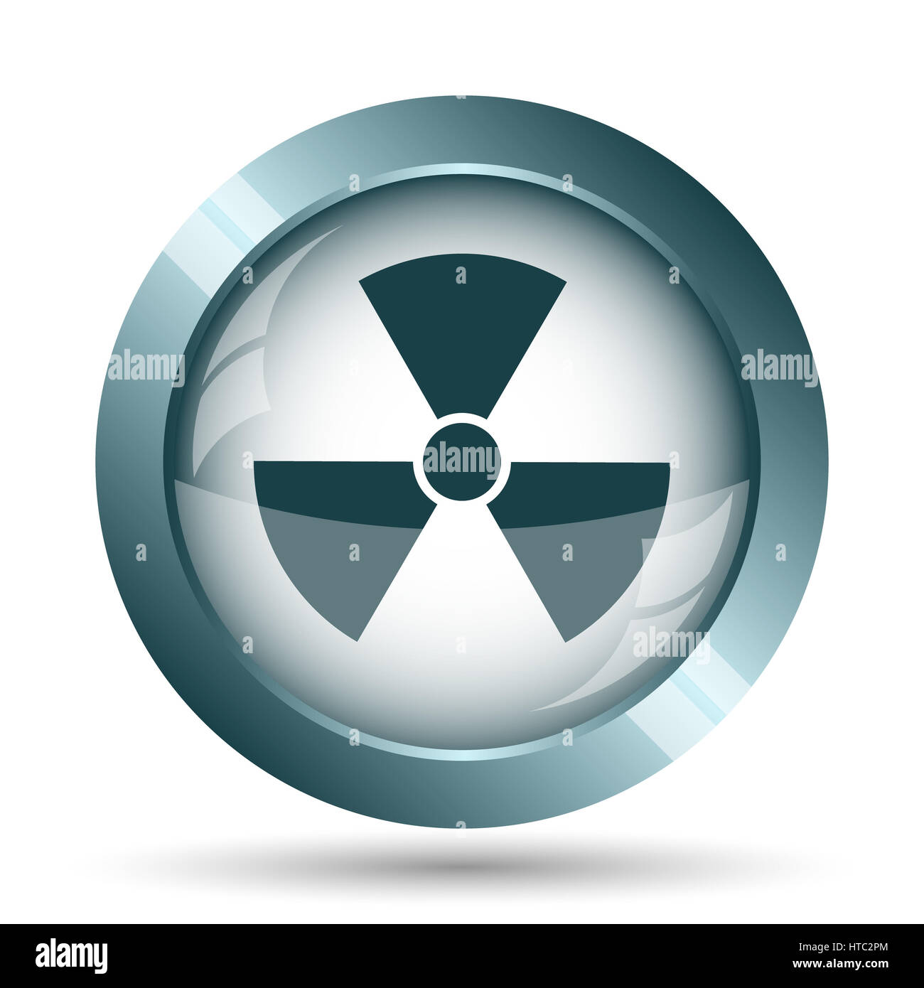 Radiation icon. Internet button on white background Stock Photo - Alamy